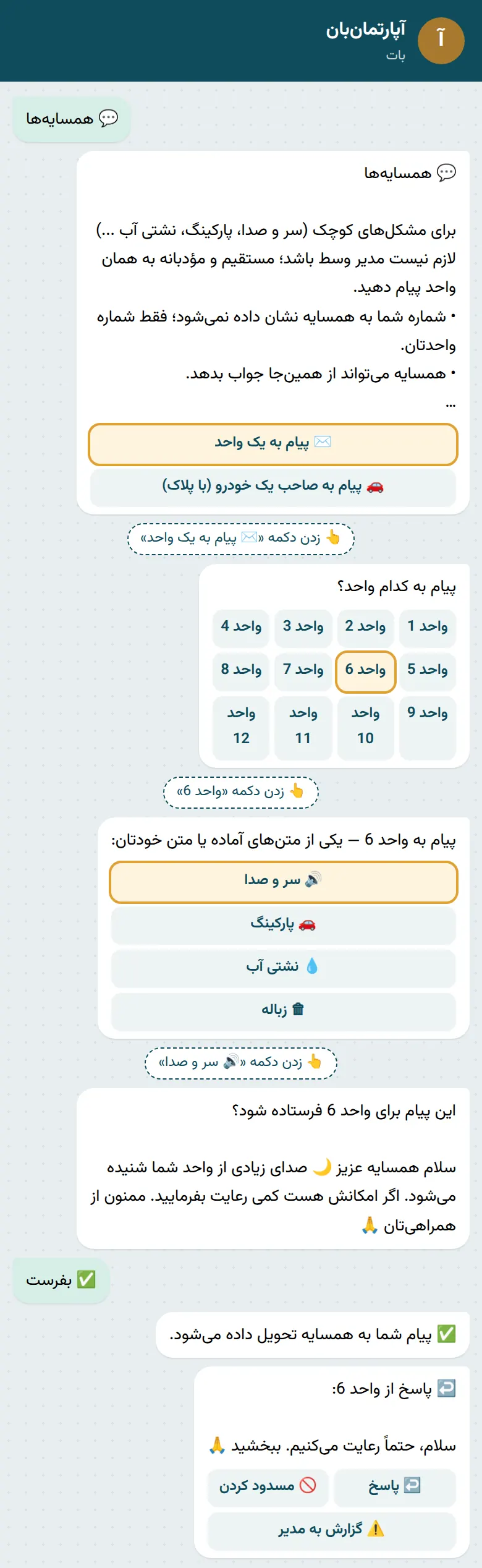 پیام به همسایه